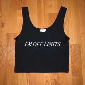 Forever21 black crop top